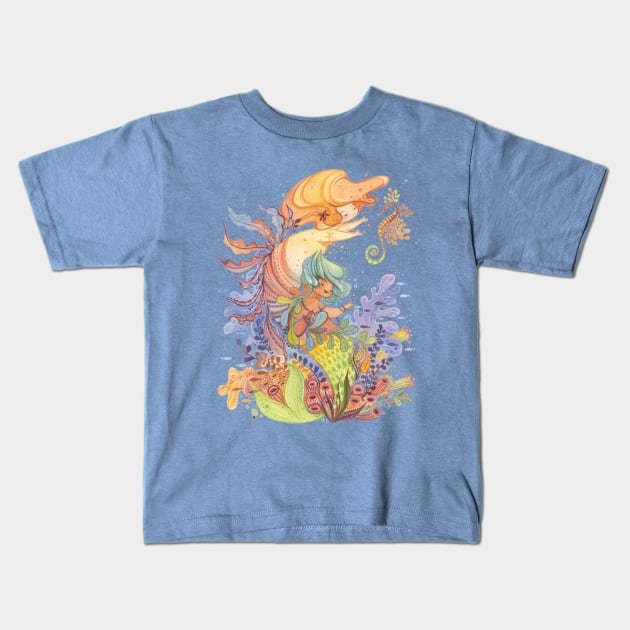 Pisces Kids T-Shirt by Alina Chau